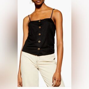 Topshop Bow Back Button Camisole